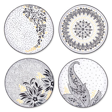 Sara Miller Artisanne Noir Set of 4 Salad Plates Sara Miller Artisanne Noir Set of 4 Salad Plates